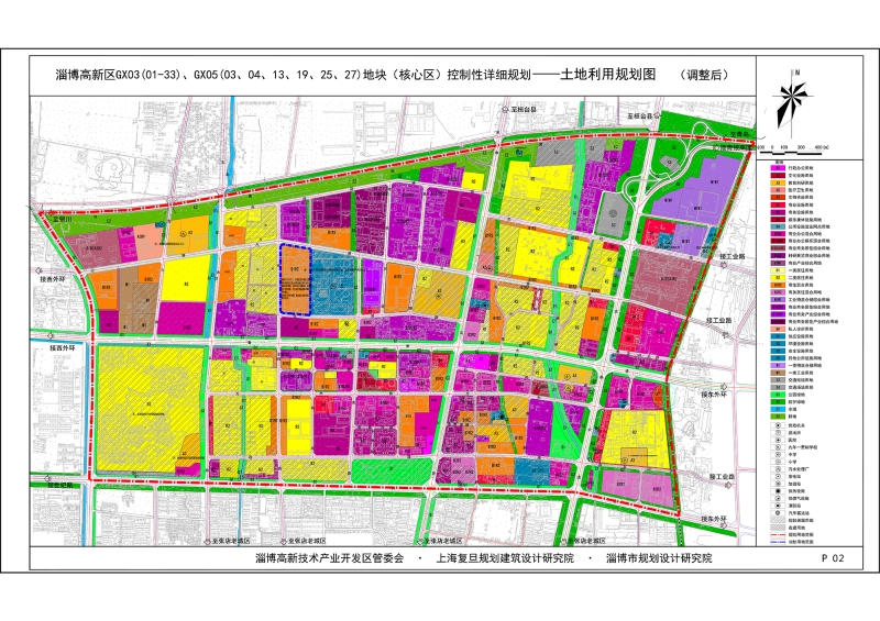 淄博市规划图高清图纸图片